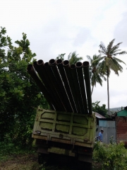 Pengamanan pipa gip 4 mm oleh Perumda Air Minum Nusa Kenari Alor